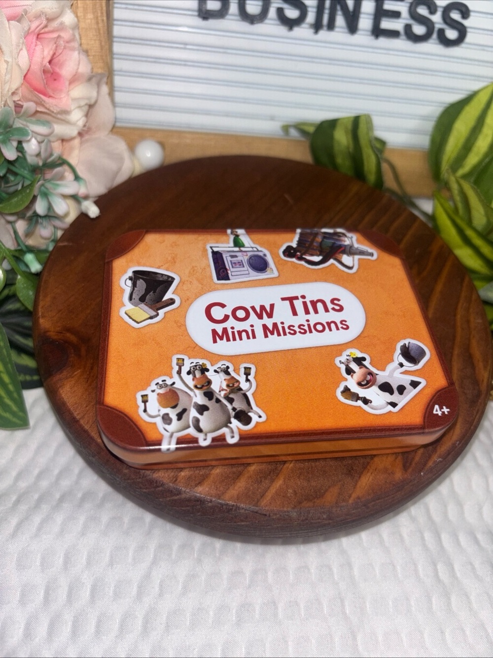 2026 Chick-fil-A Kids Meal "Cow Tins Mini Missions" Orange, Code TK5,